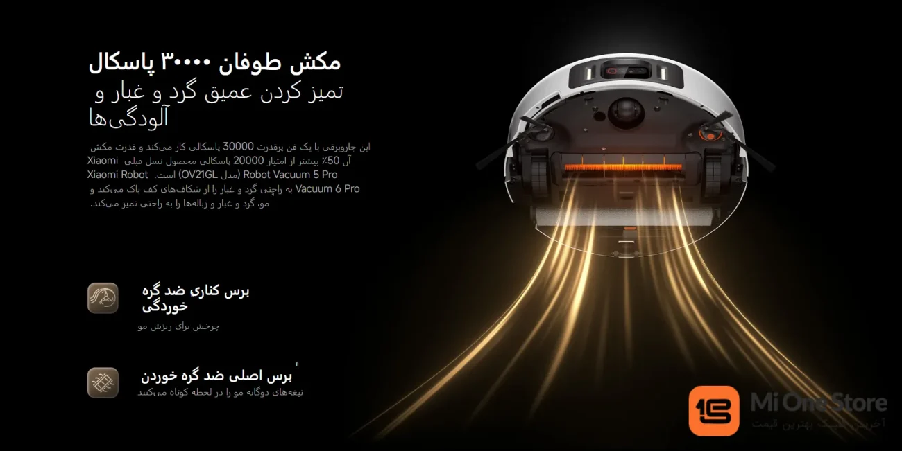قدرت مکش طوفانی ۳۰۰۰۰ پاسکال